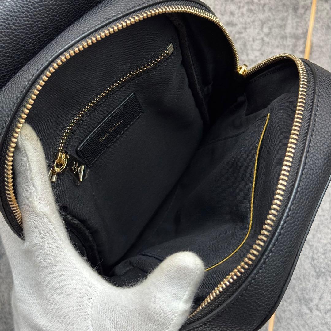 未使用級✨ポールスミス ボディバッグ マルチストライプ 斜め掛け レザー