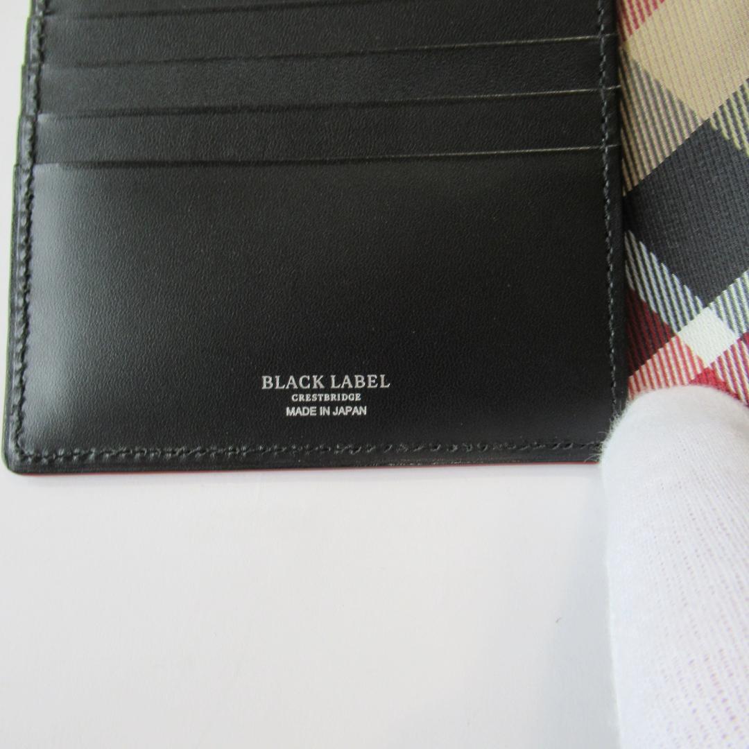 ブラックレーベルクレストブリッジ新品ブラック 2つ折りウォレット / 財布