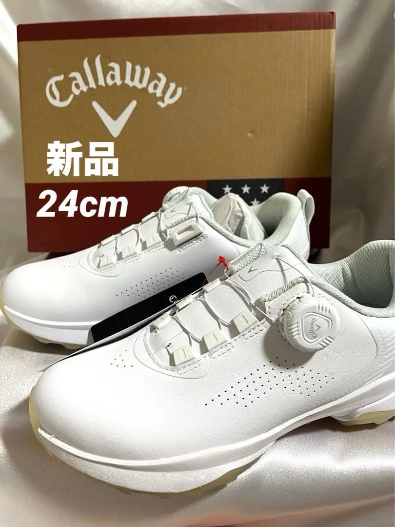 新品キャロウェイゴルフシューズ エアロスポーツ ソフトスパイクシューズダイヤル式