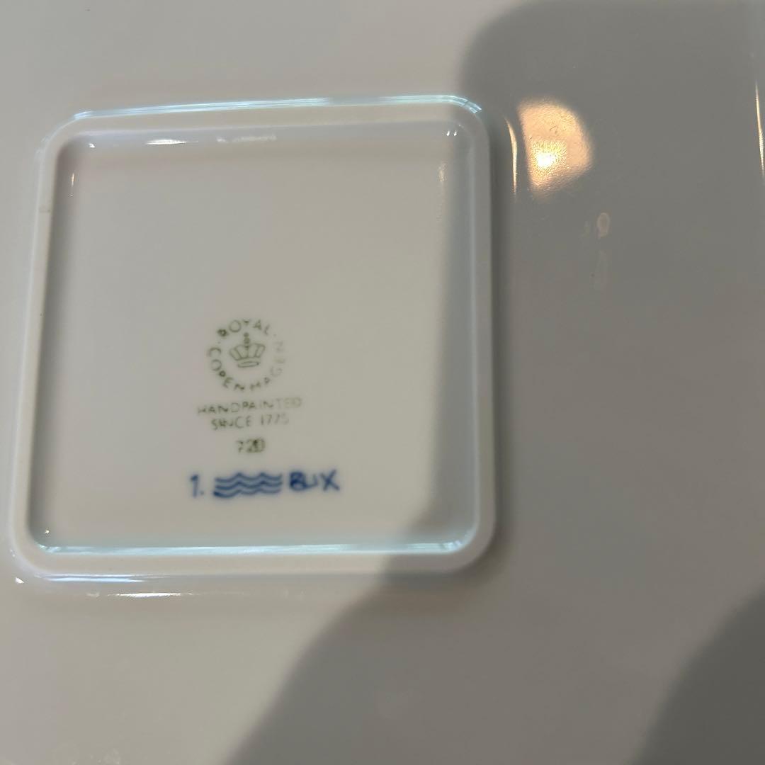 ロイヤルコペンハーゲン　ブルーブルーテッド　スクエアプレート