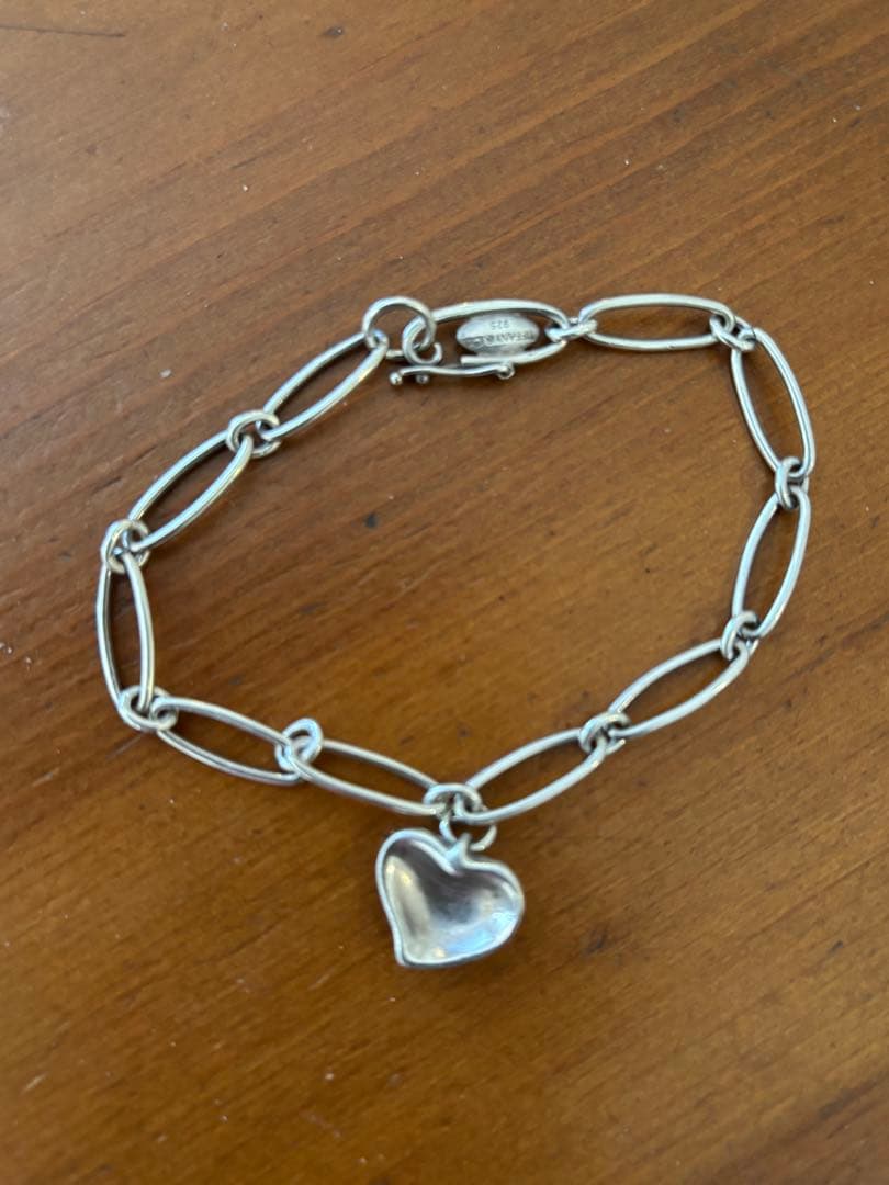 ティファニー シルバー ハートチャーム ブレスレット