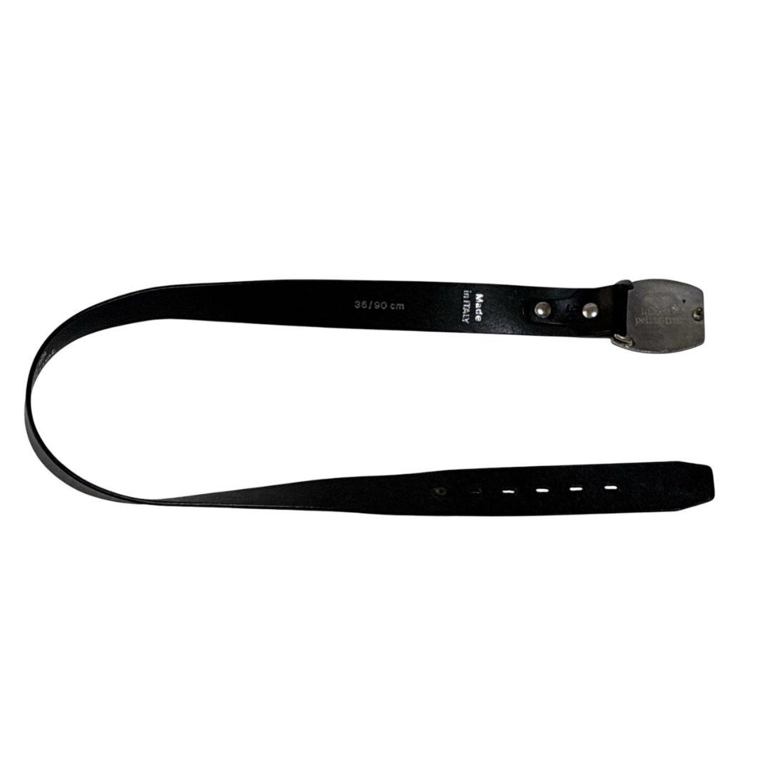 ルシアン・ペラフィネ ベルト スカル ドクロ 本革 イタリア製 ビッグバックル