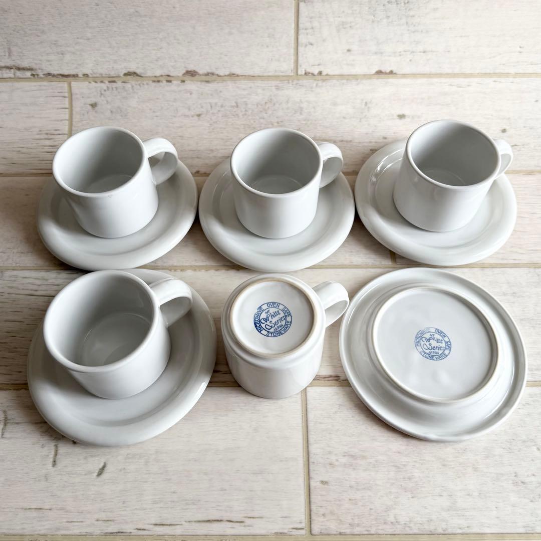 イ*イ様 オールドノリタケ NT ホワイトシリーズ ストーンウェア カップ＆ソー