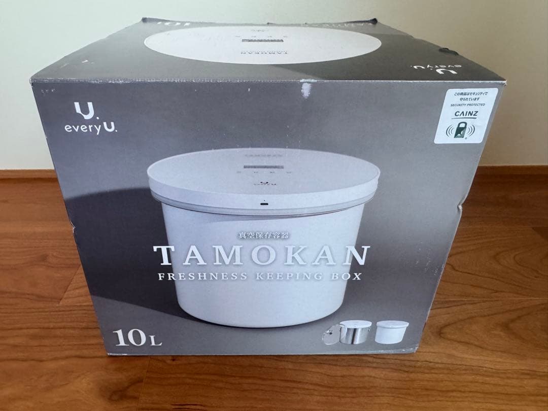 【新品未開封】　真空保存容器　TAMOKAN 10L