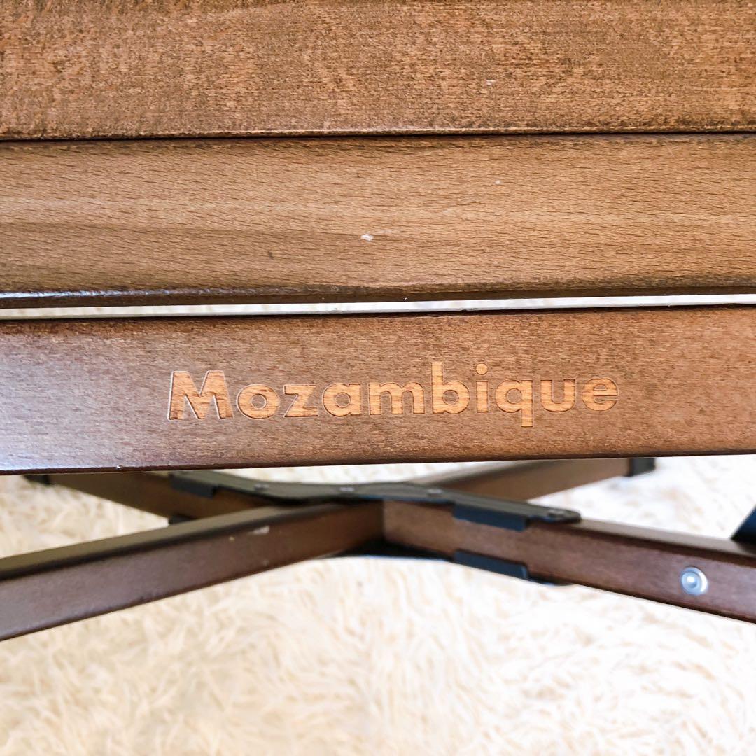 【美品】廃盤　旧ロゴ　モザンビーク　ロールウッドテーブル　ブラウン