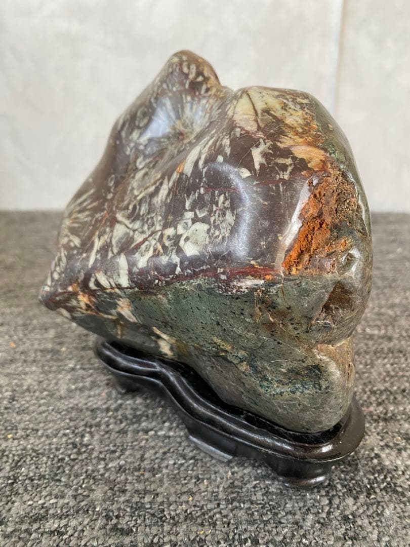 菊花石　置物　石