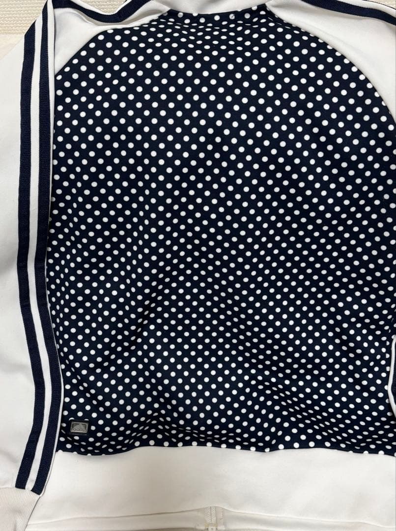 adidas アディダス　ジャージ　サイズM トラックジャケット　ドット柄　古着