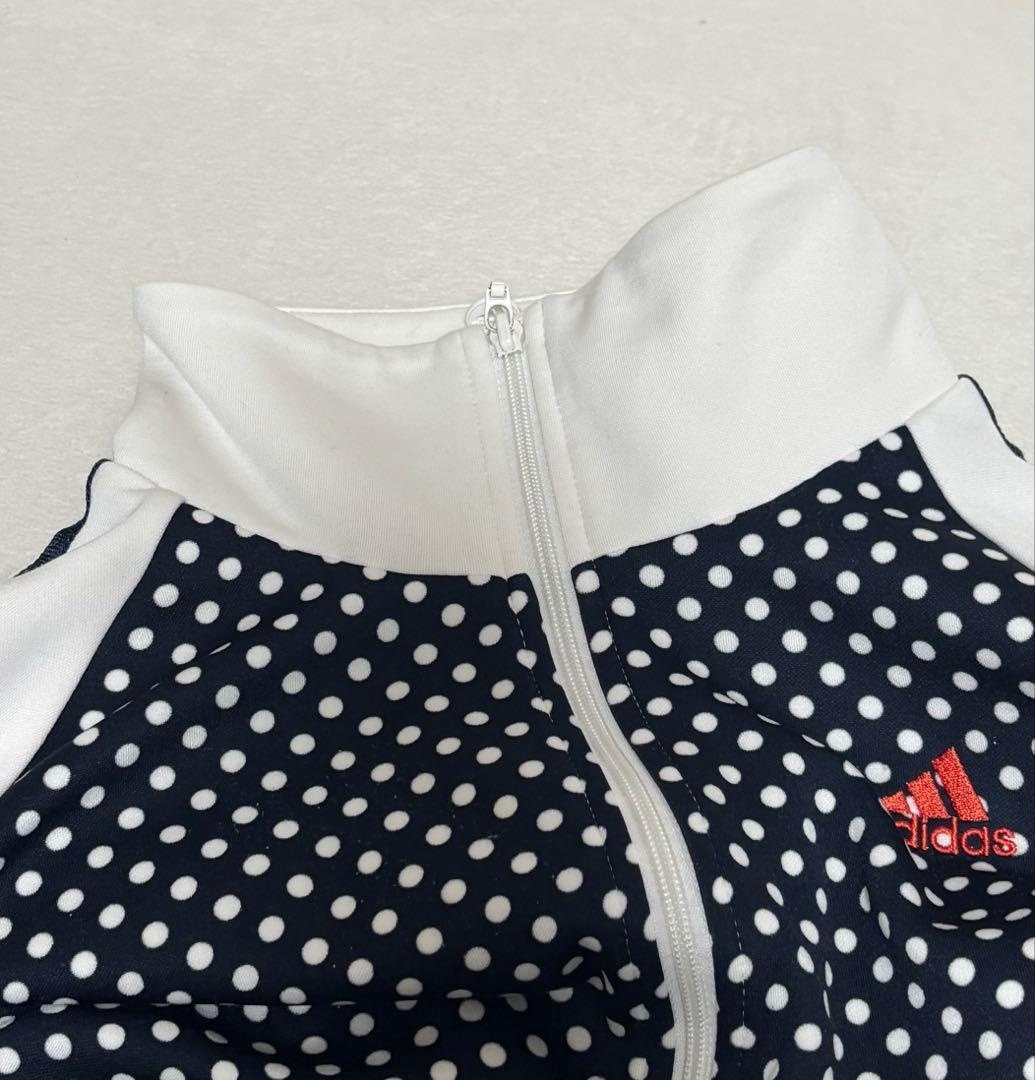 adidas アディダス　ジャージ　サイズM トラックジャケット　ドット柄　古着