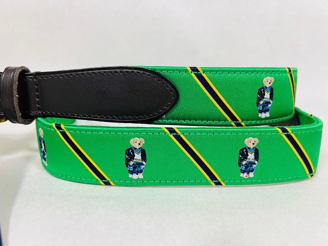 レア USA限定 日本未発売 クマ デザイン ポロ メンズ ベルト 96cm 2