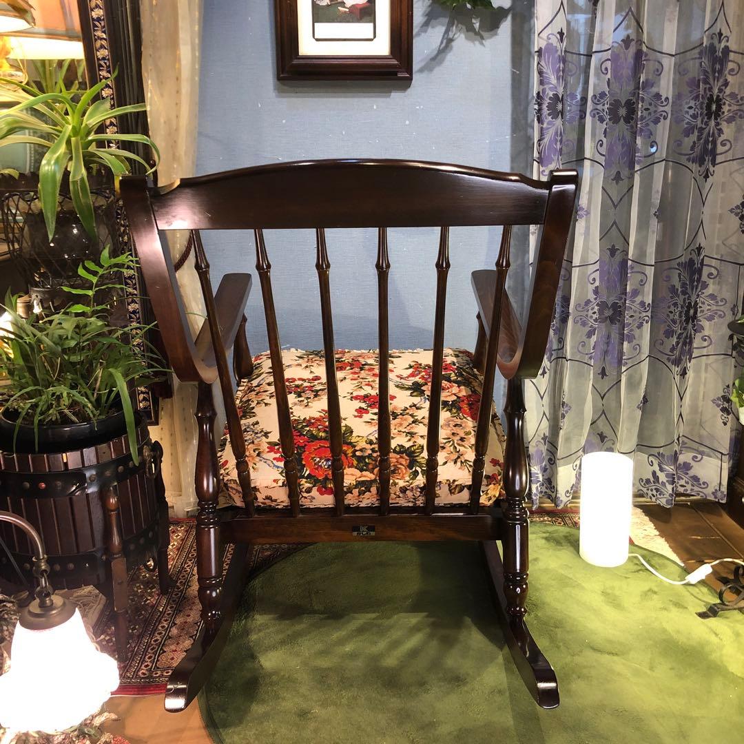 希少　極美品　オールドヴィンテージ 柏　KASHIWA ロッキングチェア