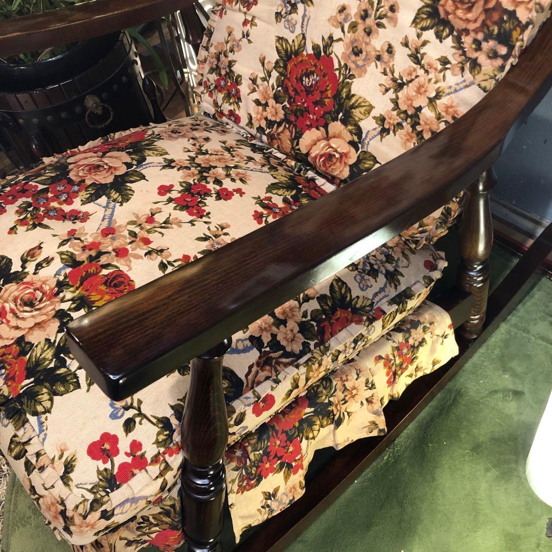 希少　極美品　オールドヴィンテージ 柏　KASHIWA ロッキングチェア