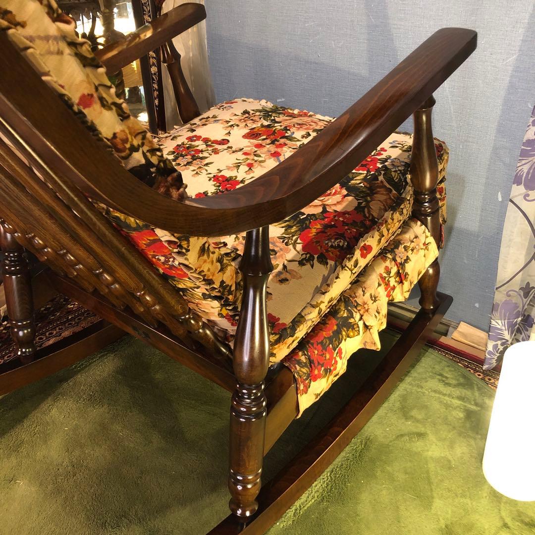 希少　極美品　オールドヴィンテージ 柏　KASHIWA ロッキングチェア