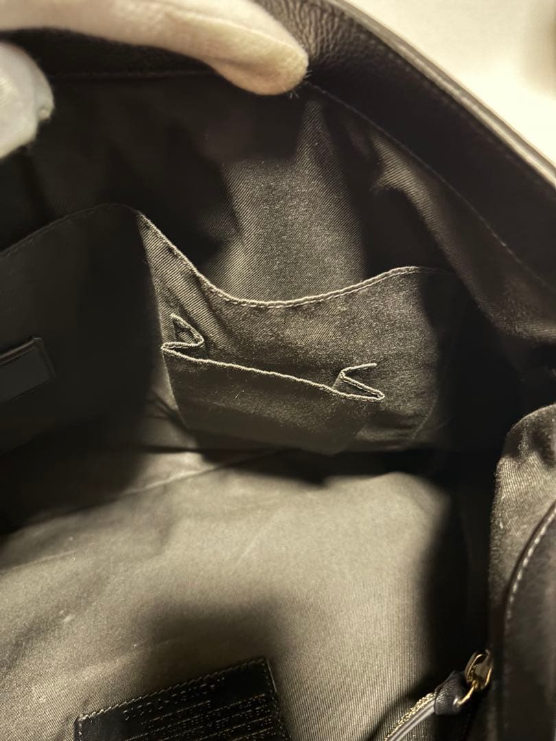 【美品】コーチ　トンプソンメッセンジャーバック70313 ブラック2way