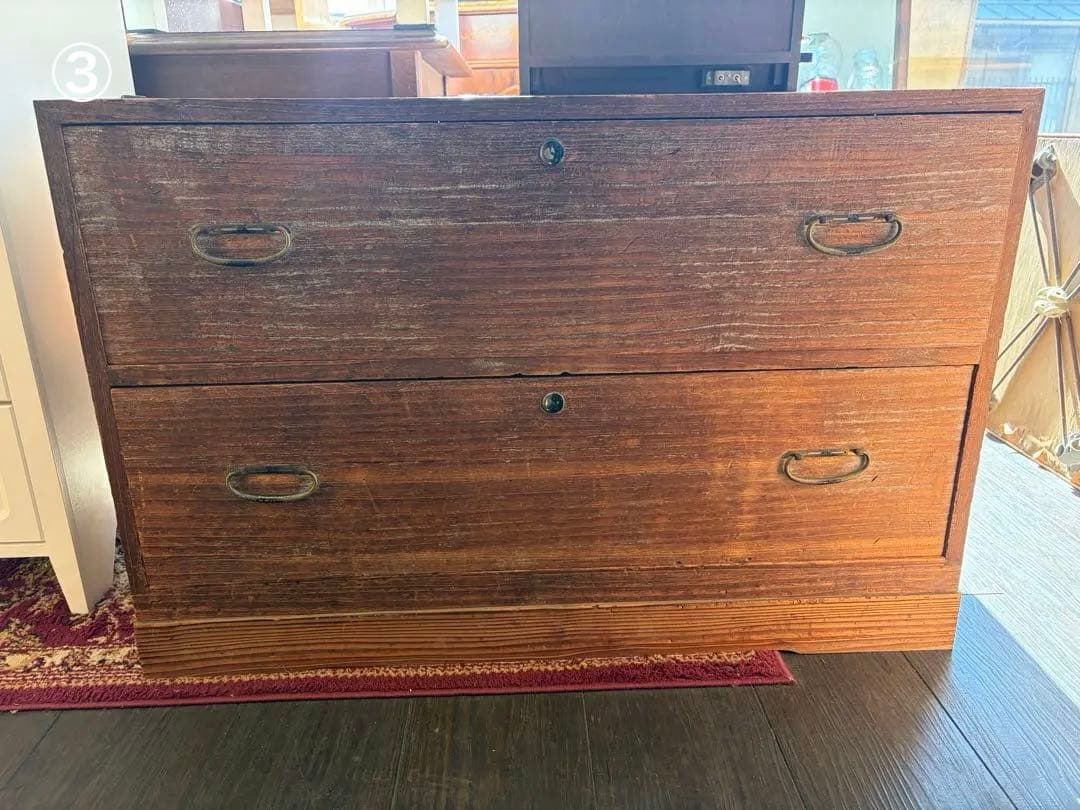 桐箪笥 古家具 日本箪笥 アンティーク キャビネット チェスト 収納家具
