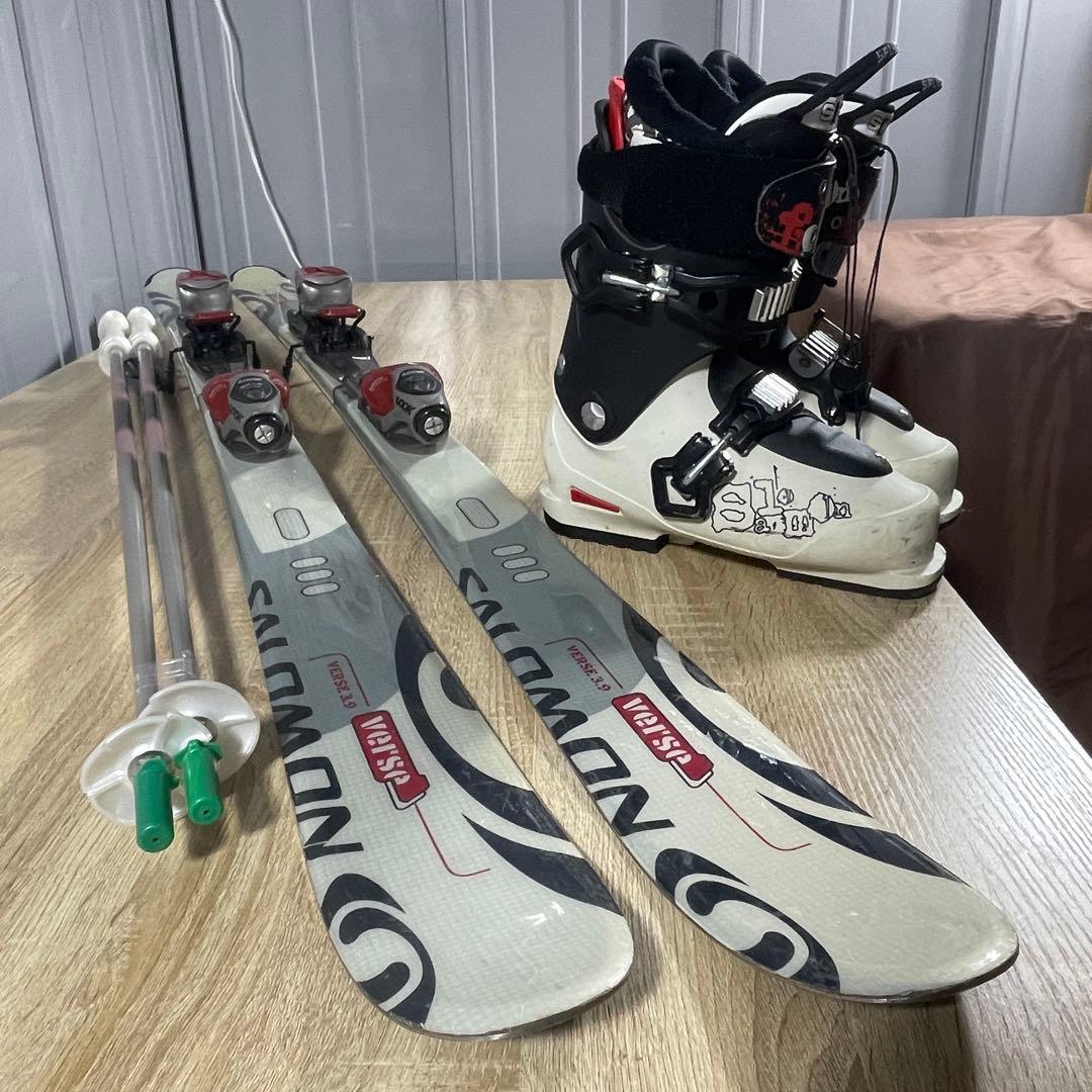 SALOMON 155cm 25/25.5cm スキーセット