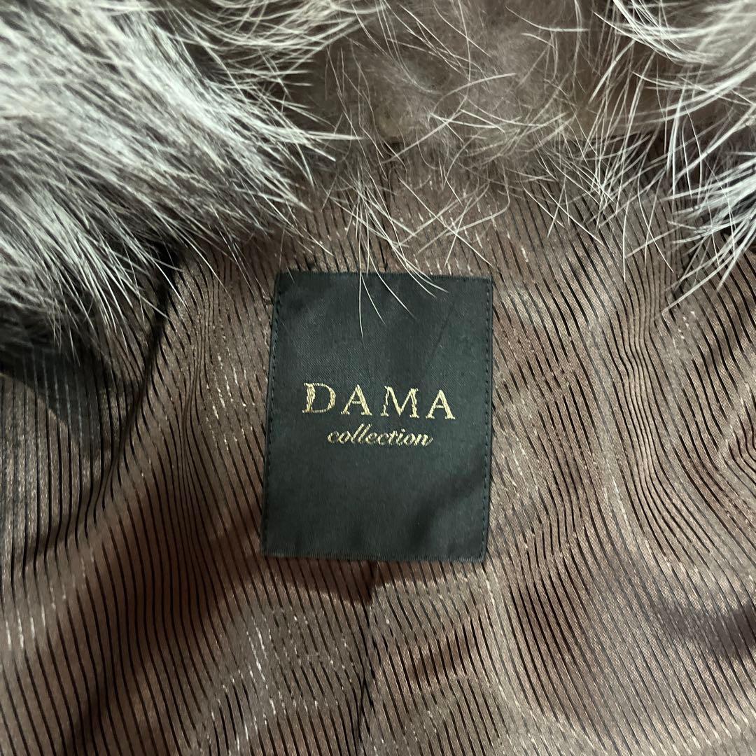 新品　ダーマコレクション　フォックスファーダウンコート　グレージュ　13号
