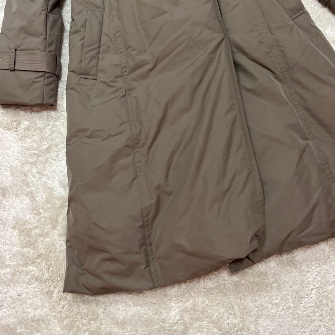 新品　ダーマコレクション　フォックスファーダウンコート　グレージュ　13号