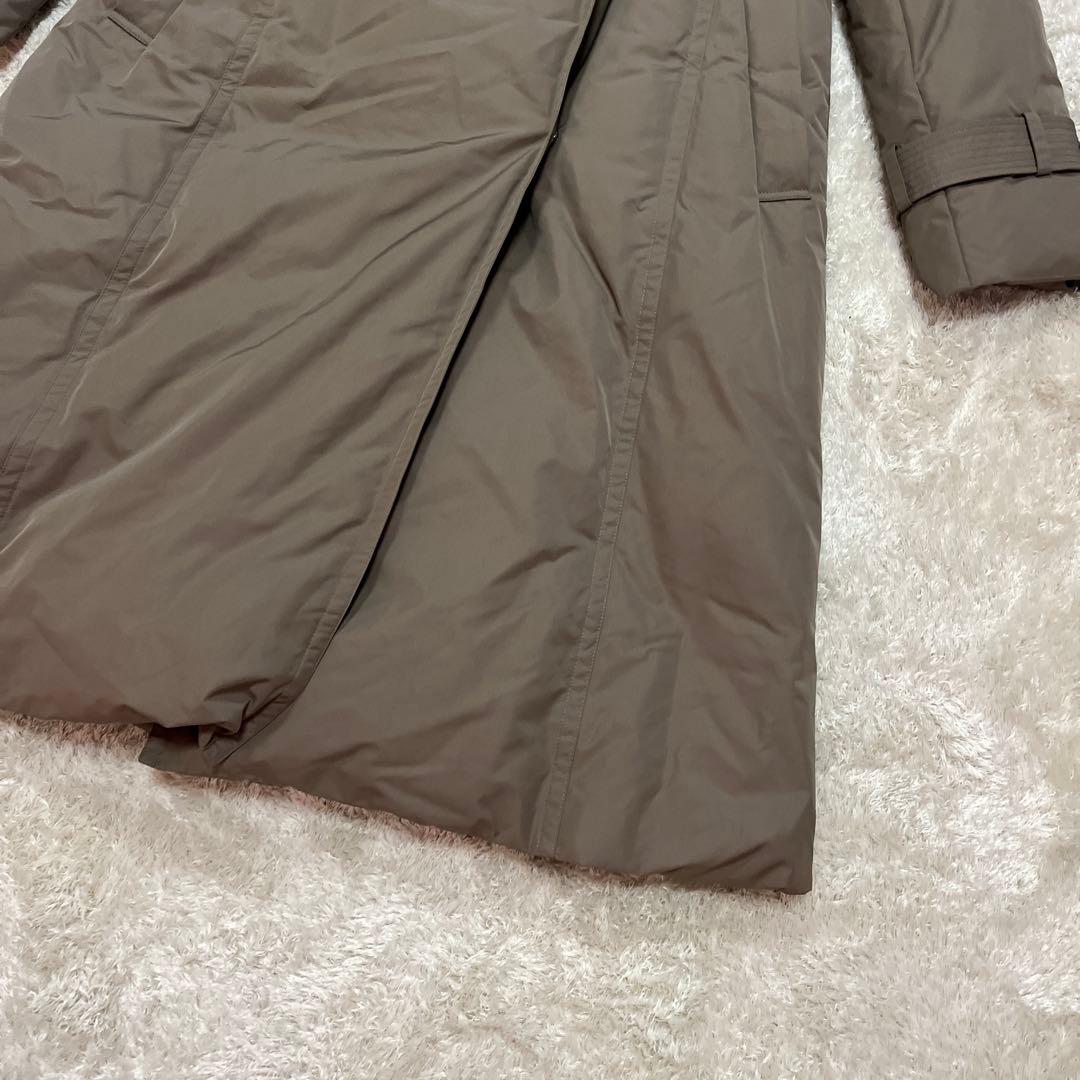 新品　ダーマコレクション　フォックスファーダウンコート　グレージュ　13号