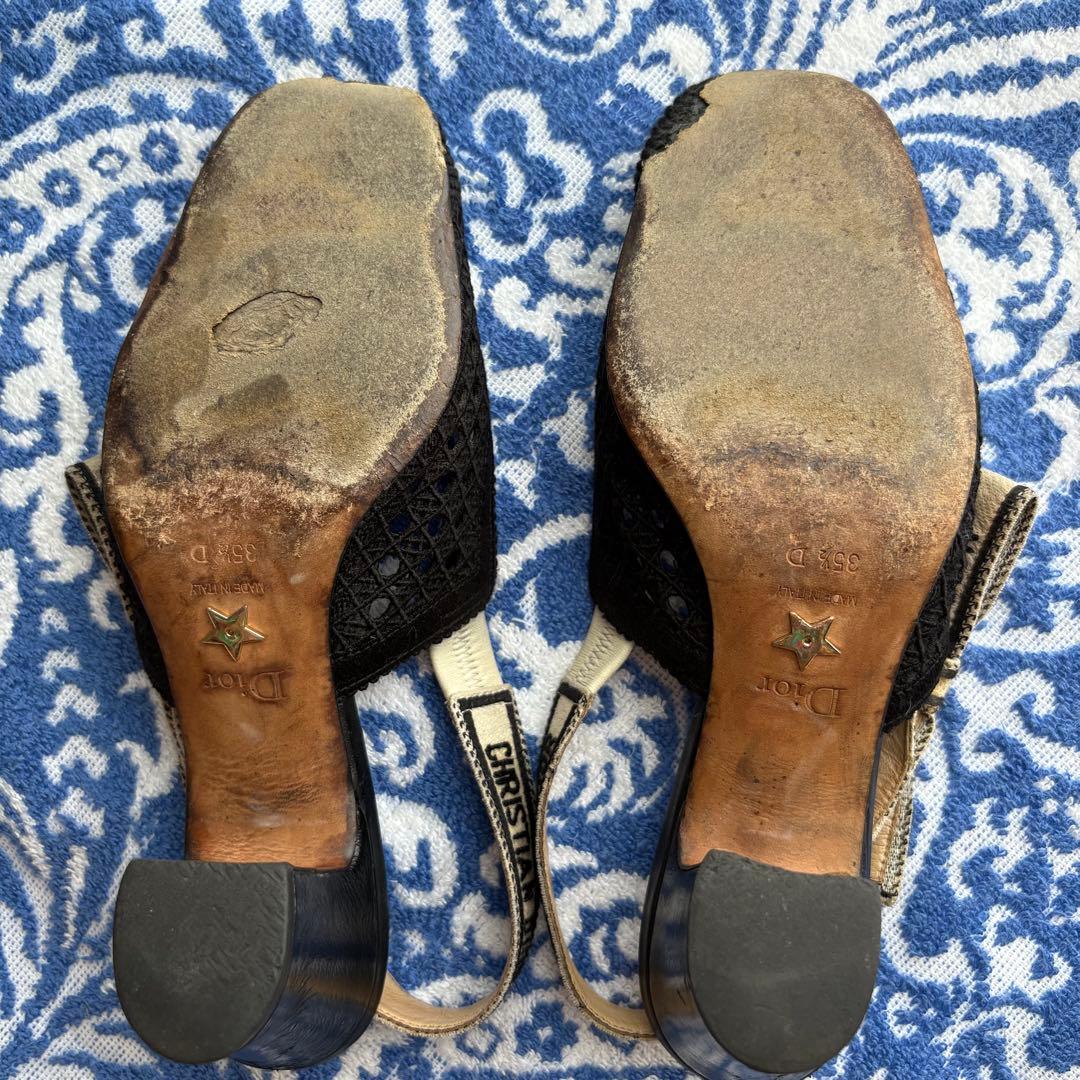 クリスチャンディオール DIOR MOI ファブリック ストラップパンプス