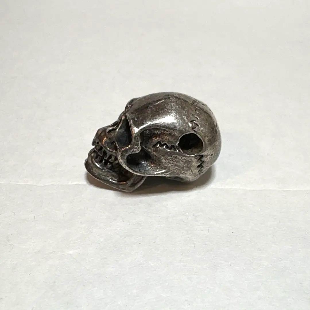 SV925 スカルビーズ 22g重量感あり ハンドメイド シルバー925