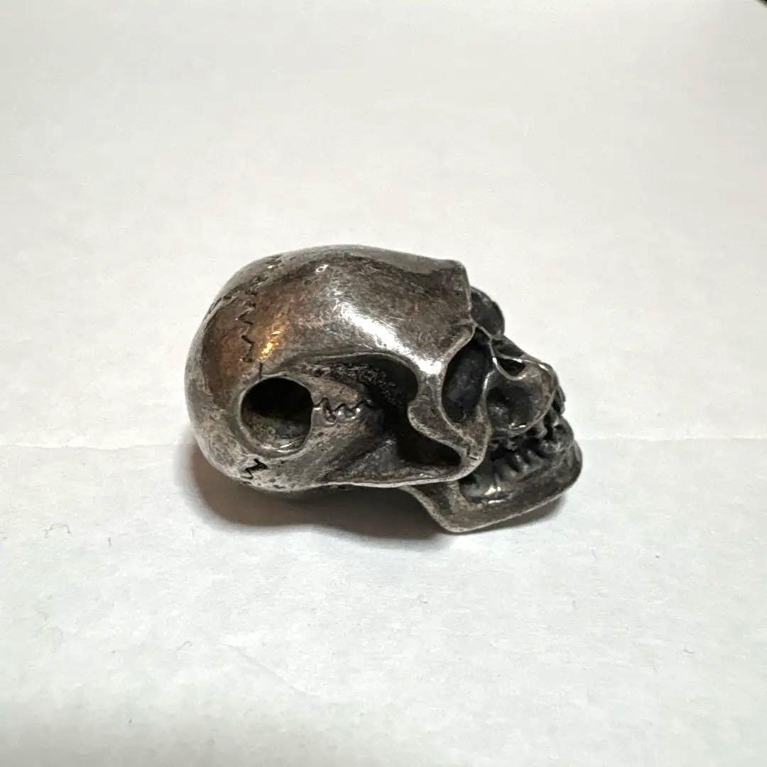 SV925 スカルビーズ 22g重量感あり ハンドメイド シルバー925