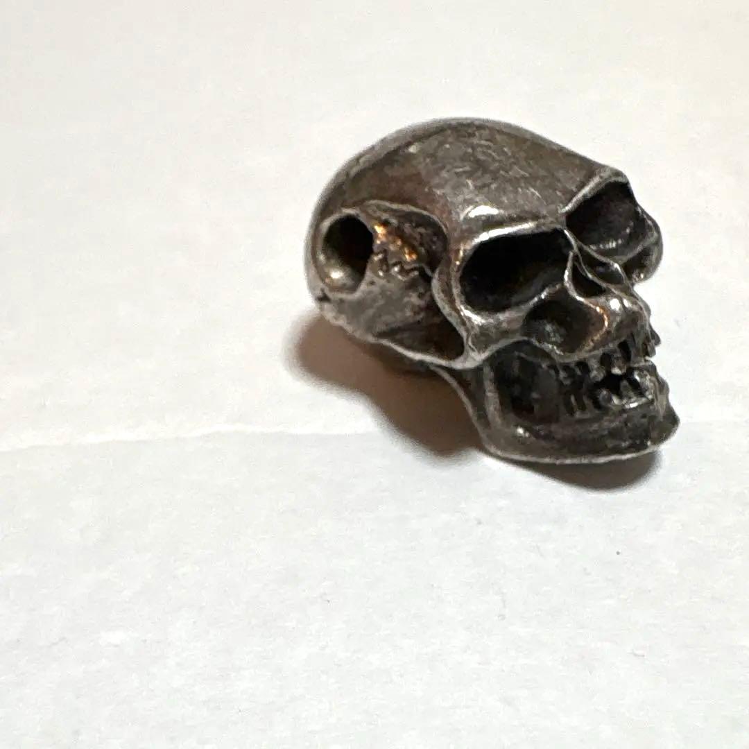 SV925 スカルビーズ 22g重量感あり ハンドメイド シルバー925