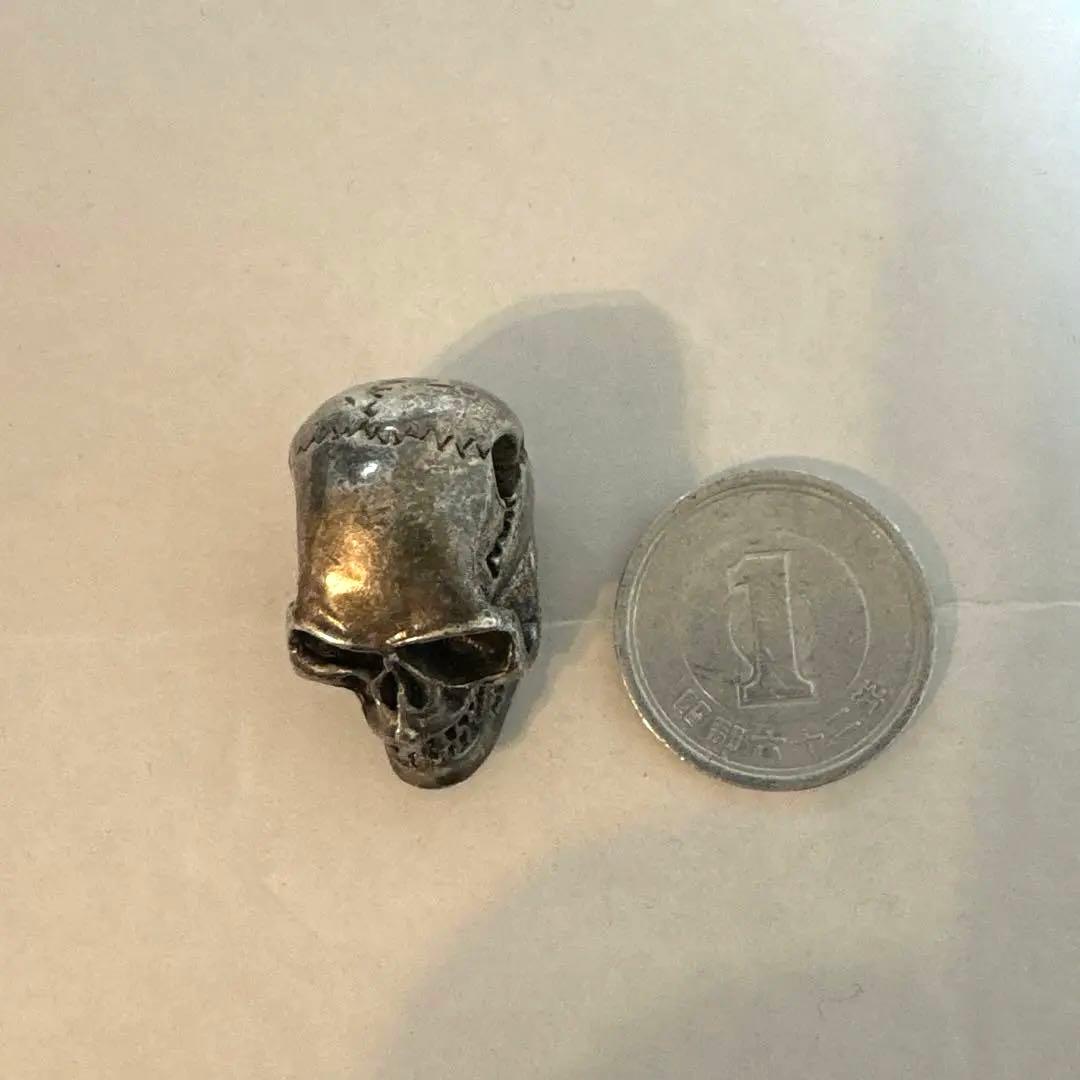 SV925 スカルビーズ 22g重量感あり ハンドメイド シルバー925