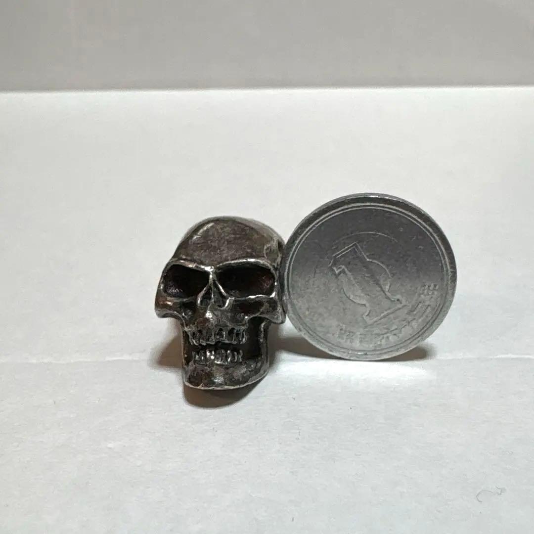 SV925 スカルビーズ 22g重量感あり ハンドメイド シルバー925