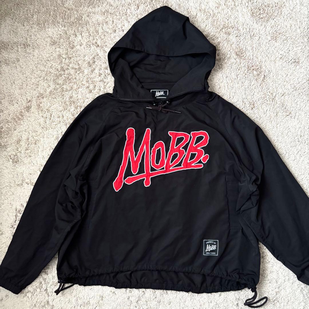 MOBB アノラックジャケット 21SS ブラック 刺繍ロゴ Lサイズ
