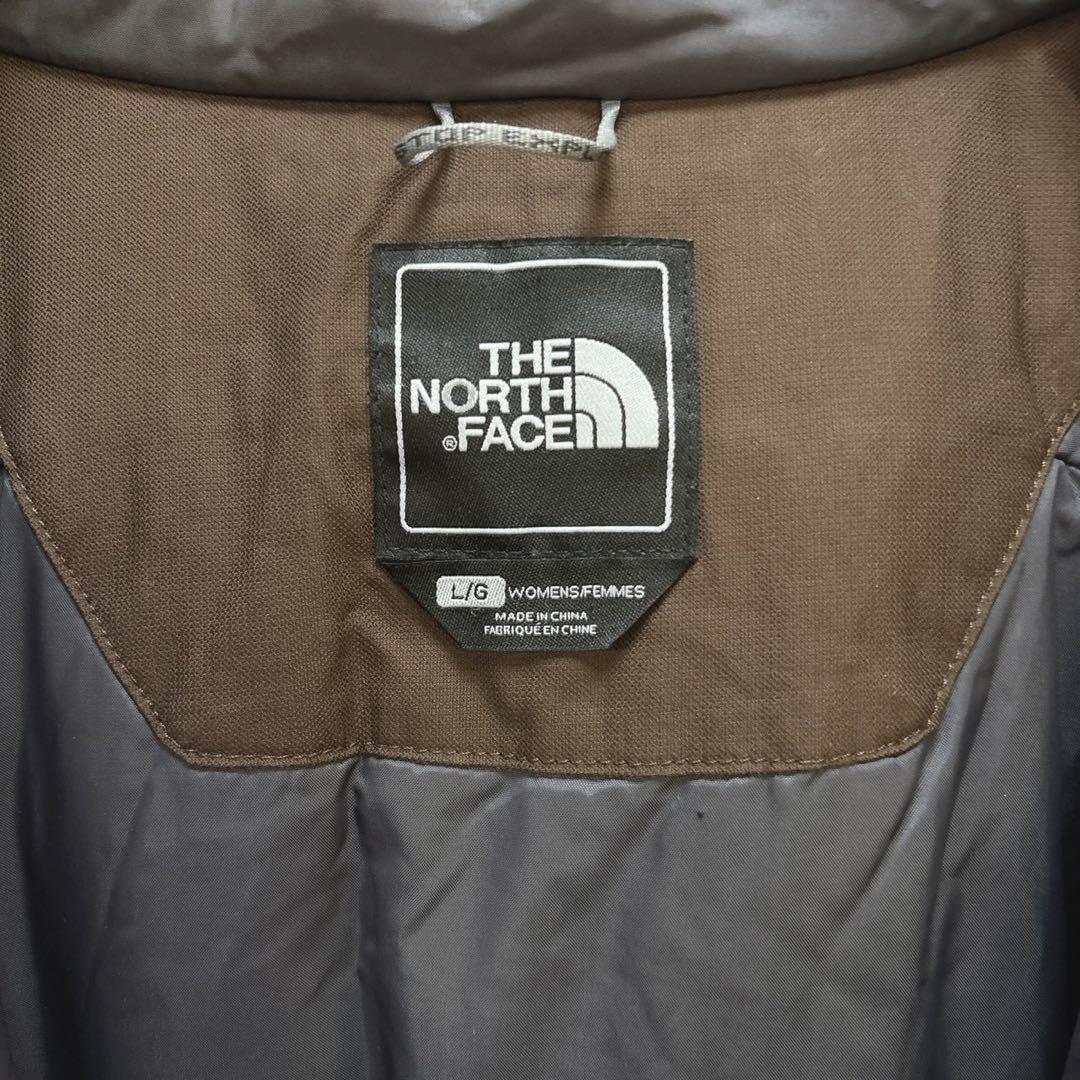 US規格　ノースフェイス　ブラウン　ロングダウンコート　レディースL〜XL相当