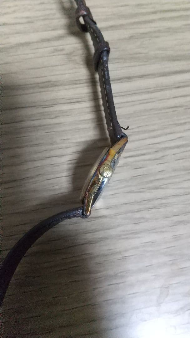 【ジャンク】OMEGA DE VILLE 腕時計 ゴールド/ブラウン 手巻き