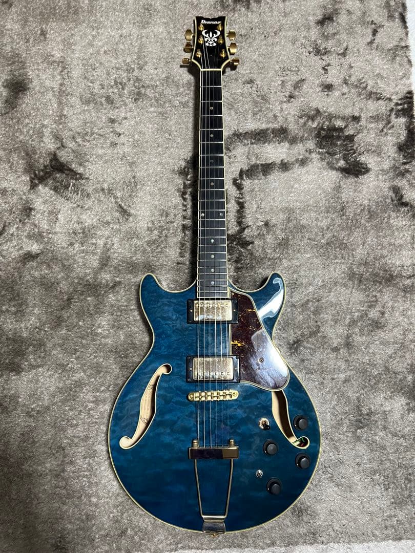 Ibanez AMH90QM / TBL セミアコ　島村限定カラー