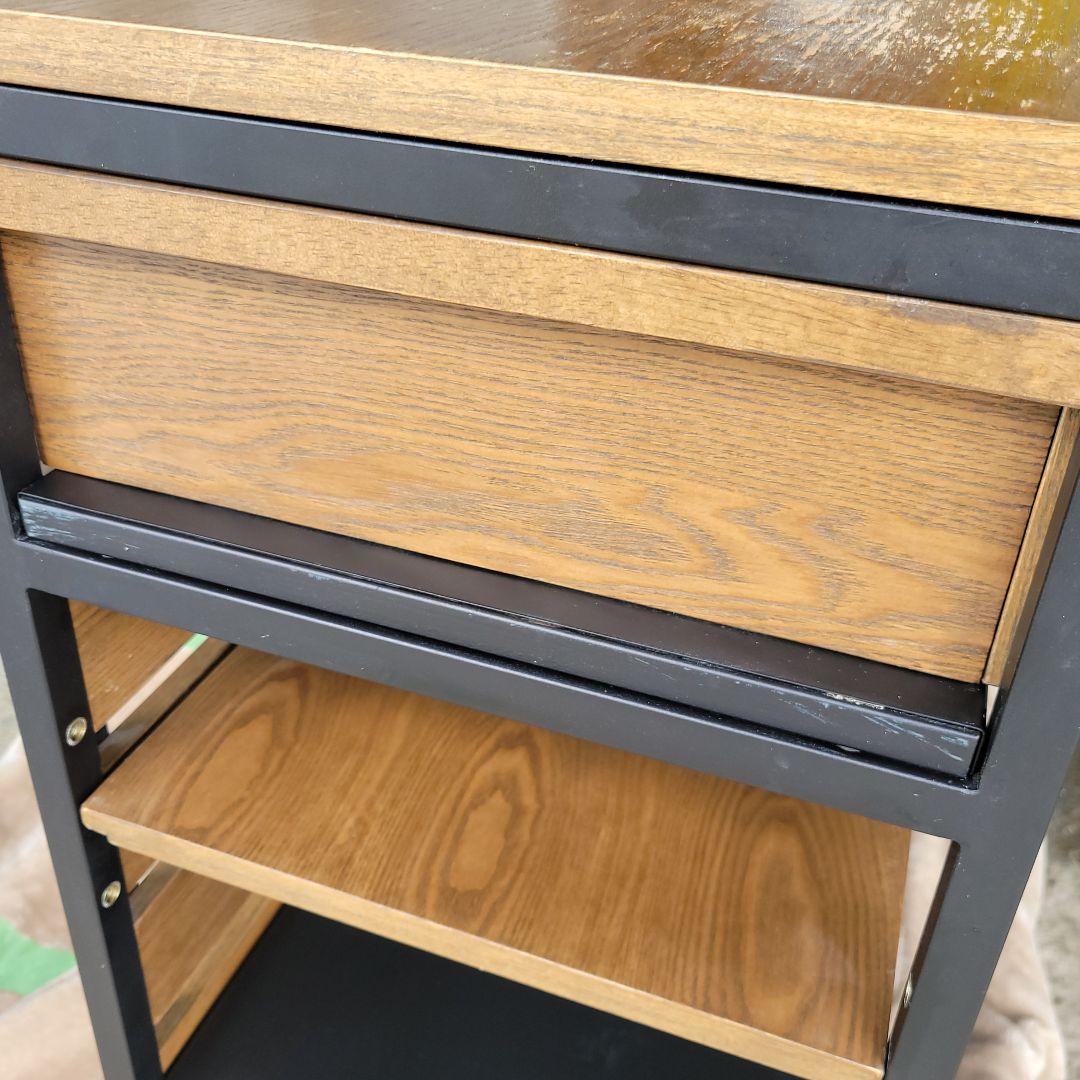 インダストリアル風 LOWYA Clamo カウンターテーブル 幅120cm