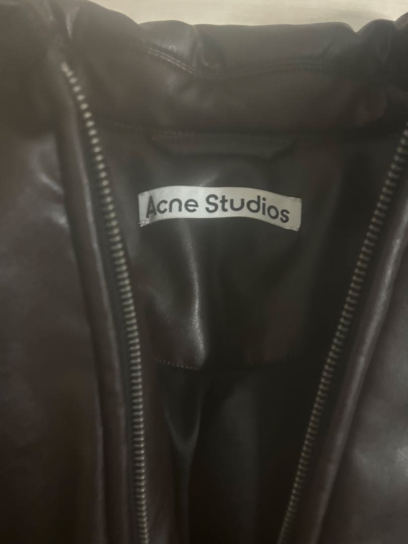 23aw Acne studios レザー ボンバージャケット アウター ダウン