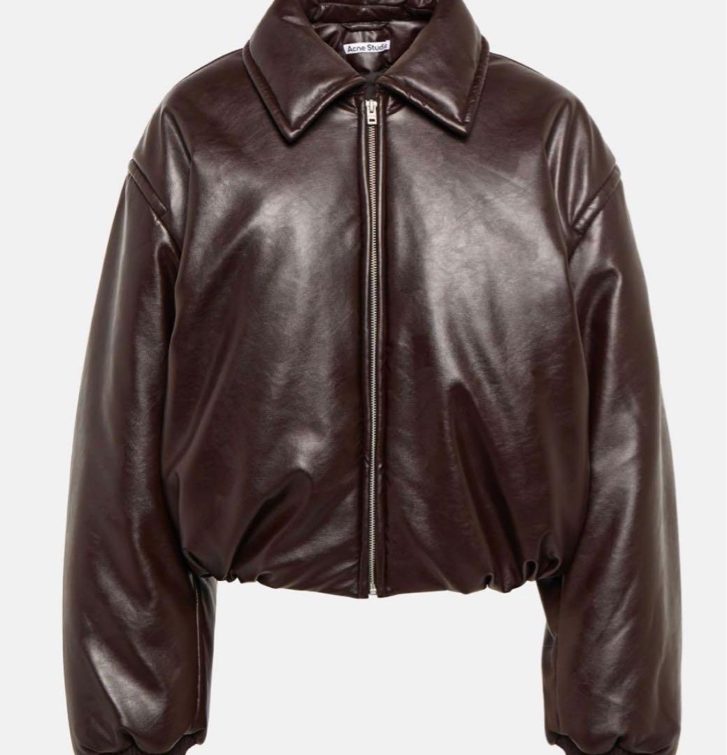 23aw Acne studios レザー ボンバージャケット アウター ダウン