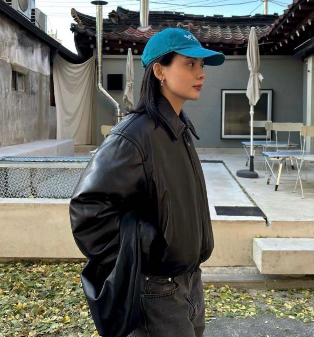 23aw Acne studios レザー ボンバージャケット アウター ダウン