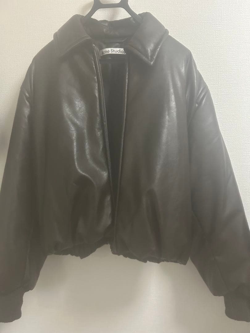 23aw Acne studios レザー ボンバージャケット アウター ダウン
