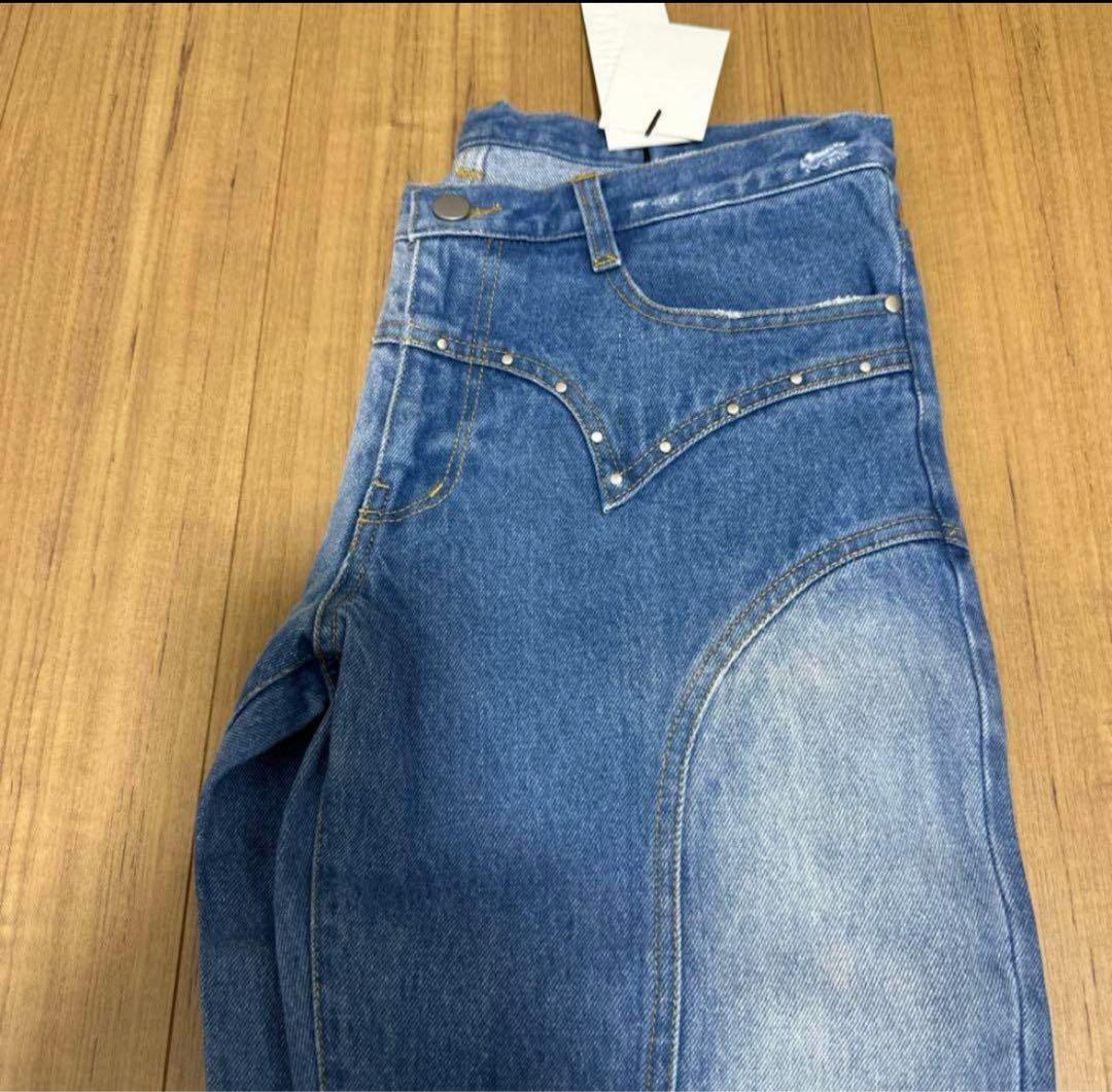 クヌースマーフ　Knuth Marf ベルボトムデニムパンツ