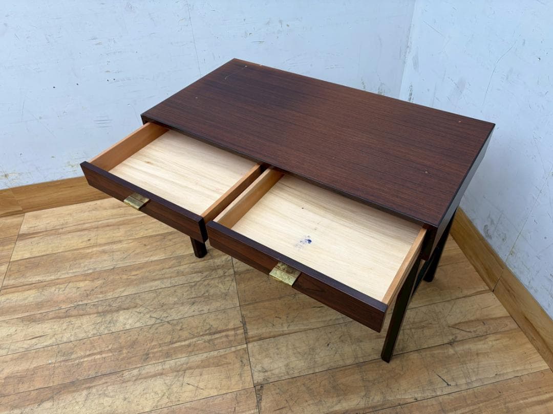 T7823☆希少☆ヴィンテージ☆ローズウッド材☆デスク☆北欧スタイル☆1970年