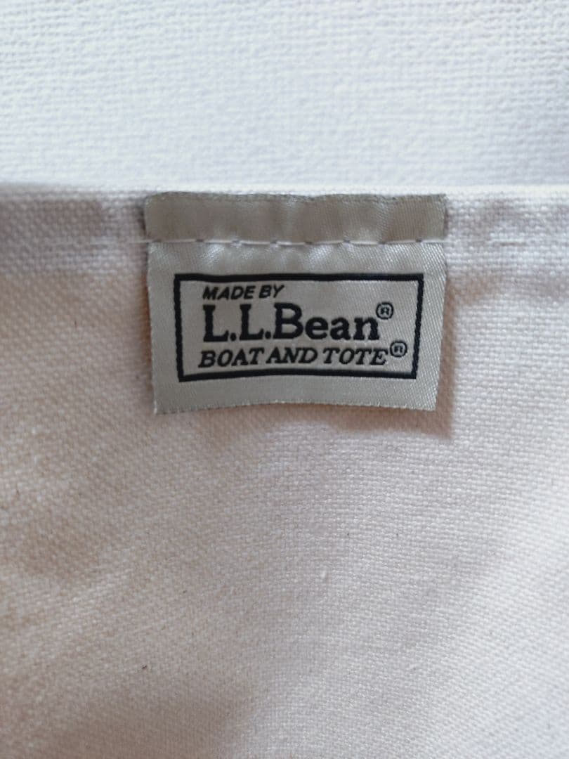 LLBean　ボート&トート　希少　ヴィンテージ　ホワイト×ダークグリーン