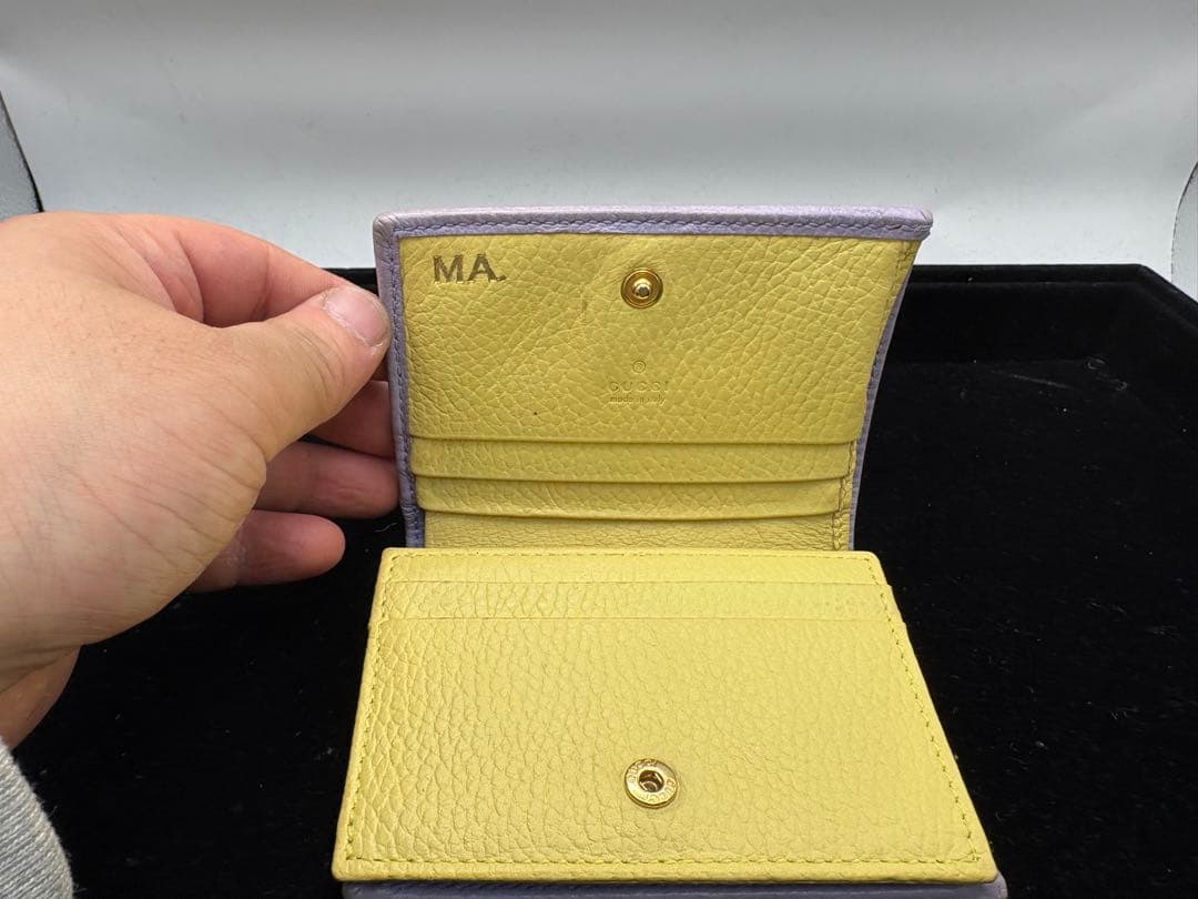 GUCCI オンライン限定 ダブルG カードケース ＆紙幣入れ付き