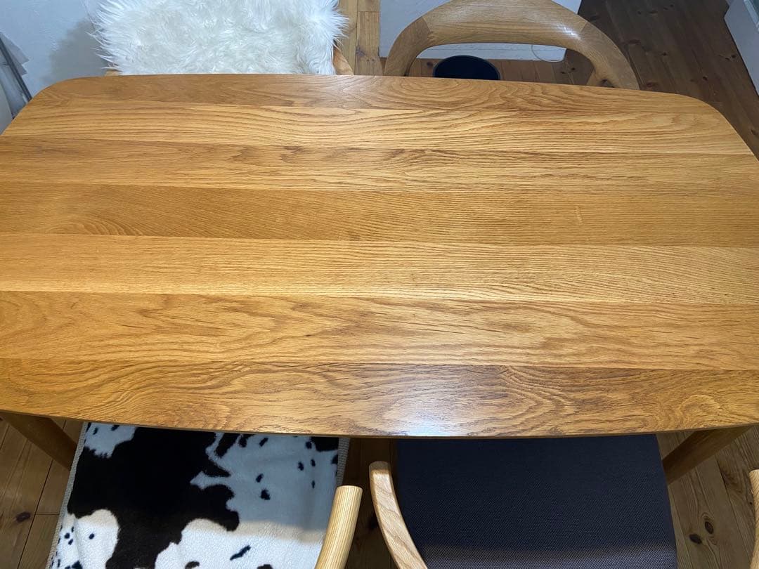 【白半木材】ホワイトオーク　ダイニングテーブル