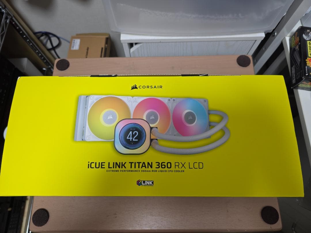 PC用ファン・クーラー CORSAIR iCUE LINK TITAN 360 RX LCD