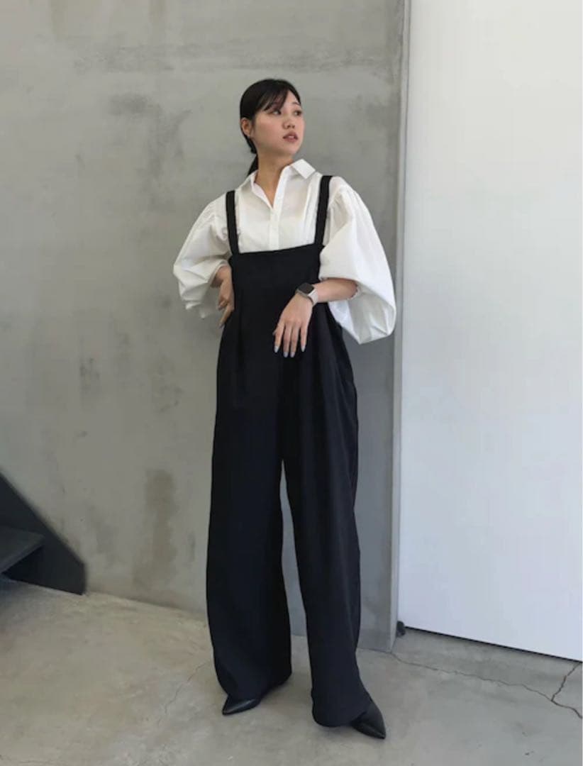 select MOCA Et サロペット、オーバーオール　黒　L