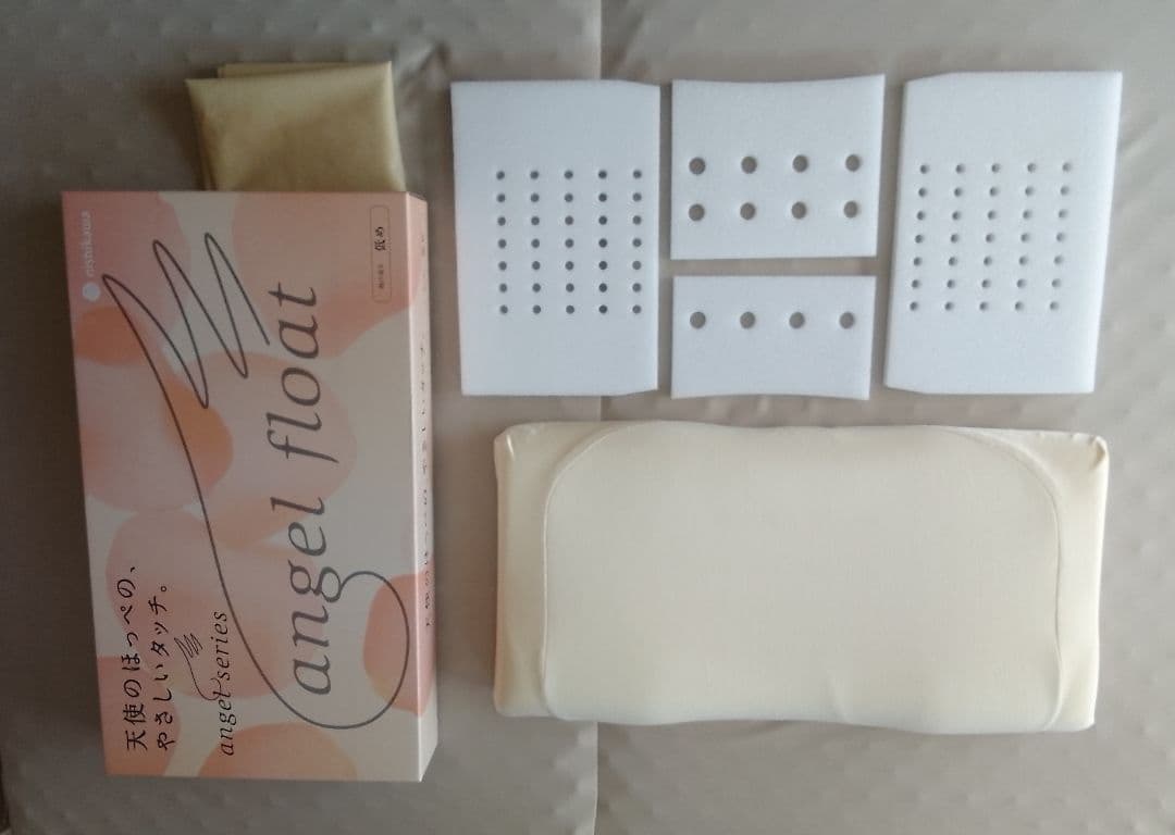 西川 エンジェルフロート 枕 低反発枕 低め 高さ調整可 ★今治バスタオル付き