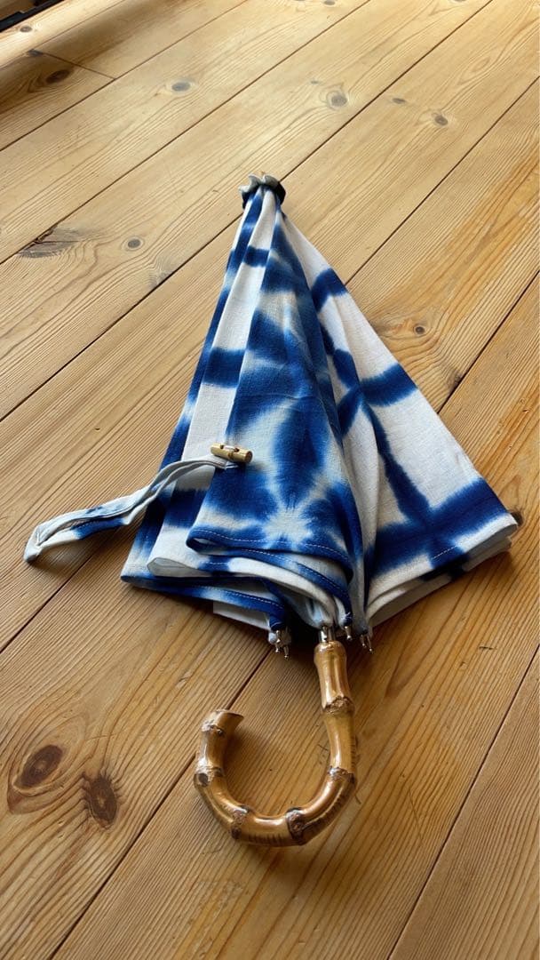 雪花絞りリメイク日傘