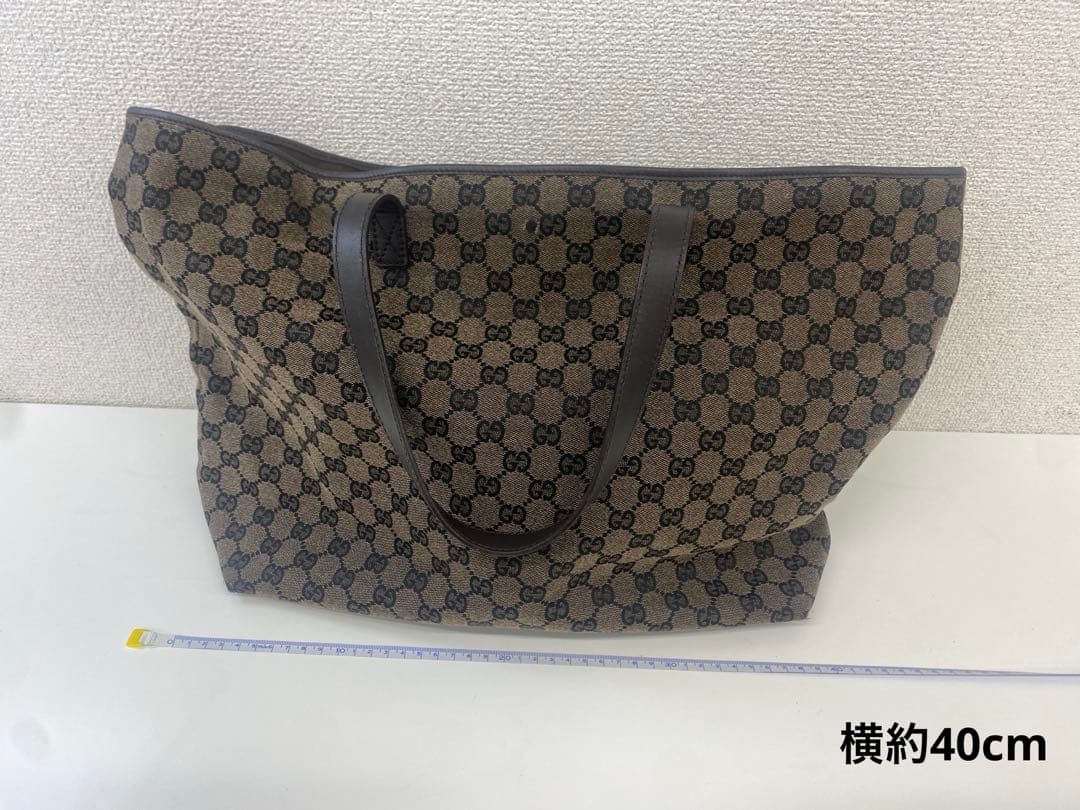 GUCCI グッチ キャンバス トートバッグ ブラウン