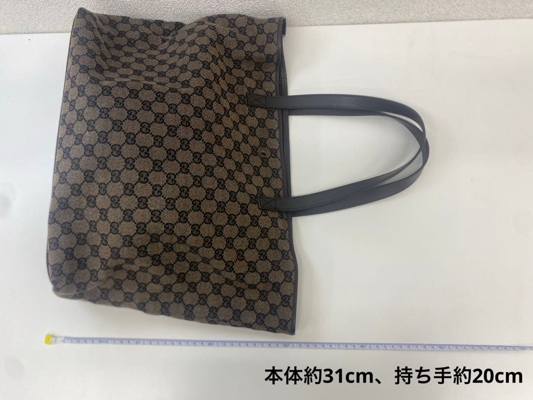 GUCCI グッチ キャンバス トートバッグ ブラウン