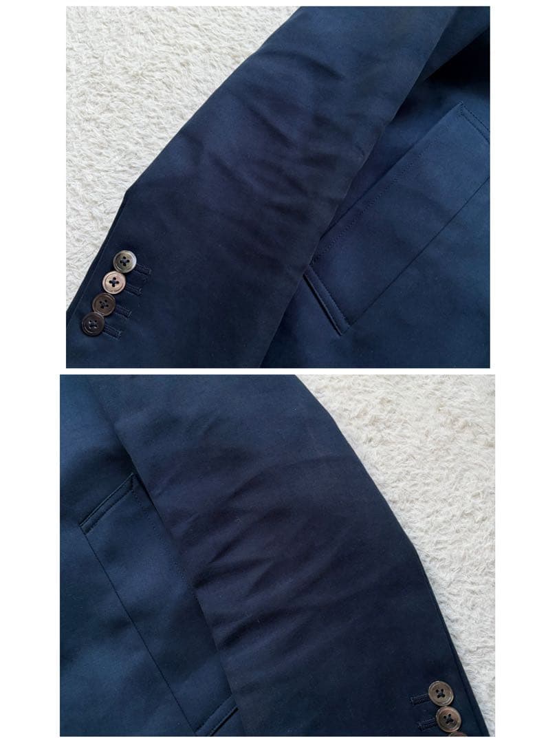 【美品】トムブラウン バルカラーコート ステンカラー トリコロール ネイビー S