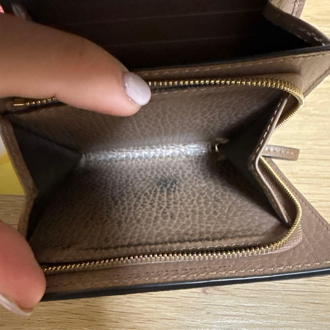 GUCCI グッチ マーモント GG柄 2つ折り 財布 ピンクベージュ